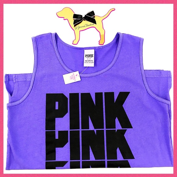 •Victoria’s Secret PINK• Retro Logo tank top - Picture 1 of 3